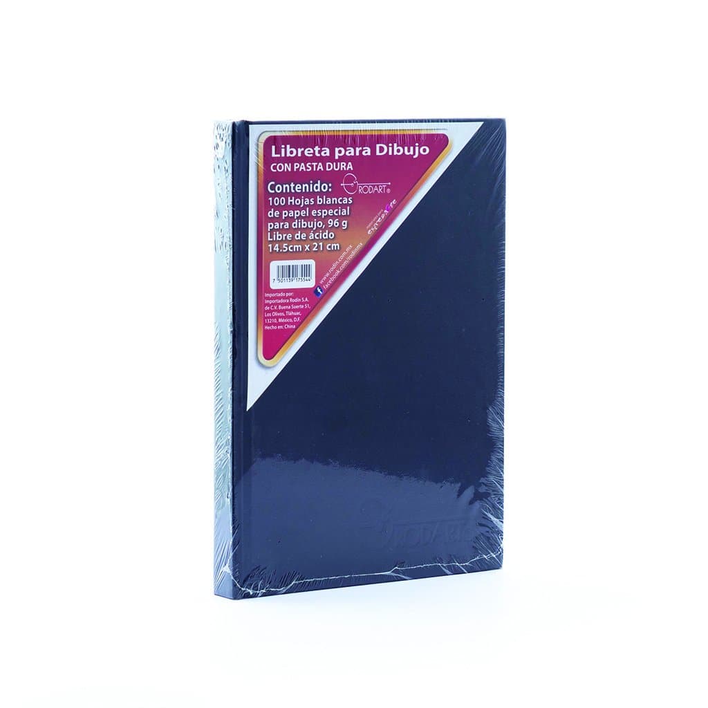 RODART - Libreta para dibujo sin espiral con pasta dura