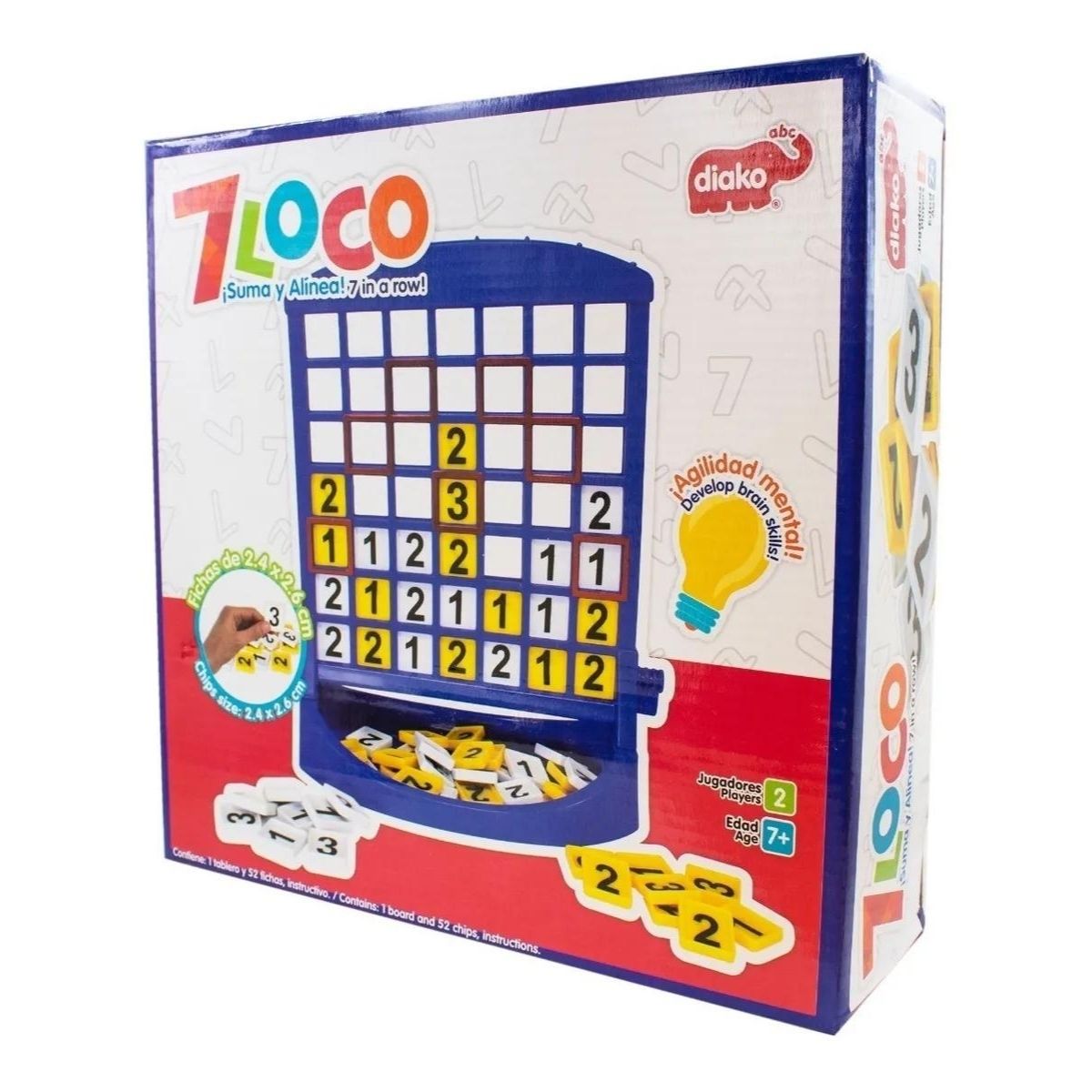 7 Loco Juego Diako Didáctico Caja Niño Niña Mesa - MarchanteMX