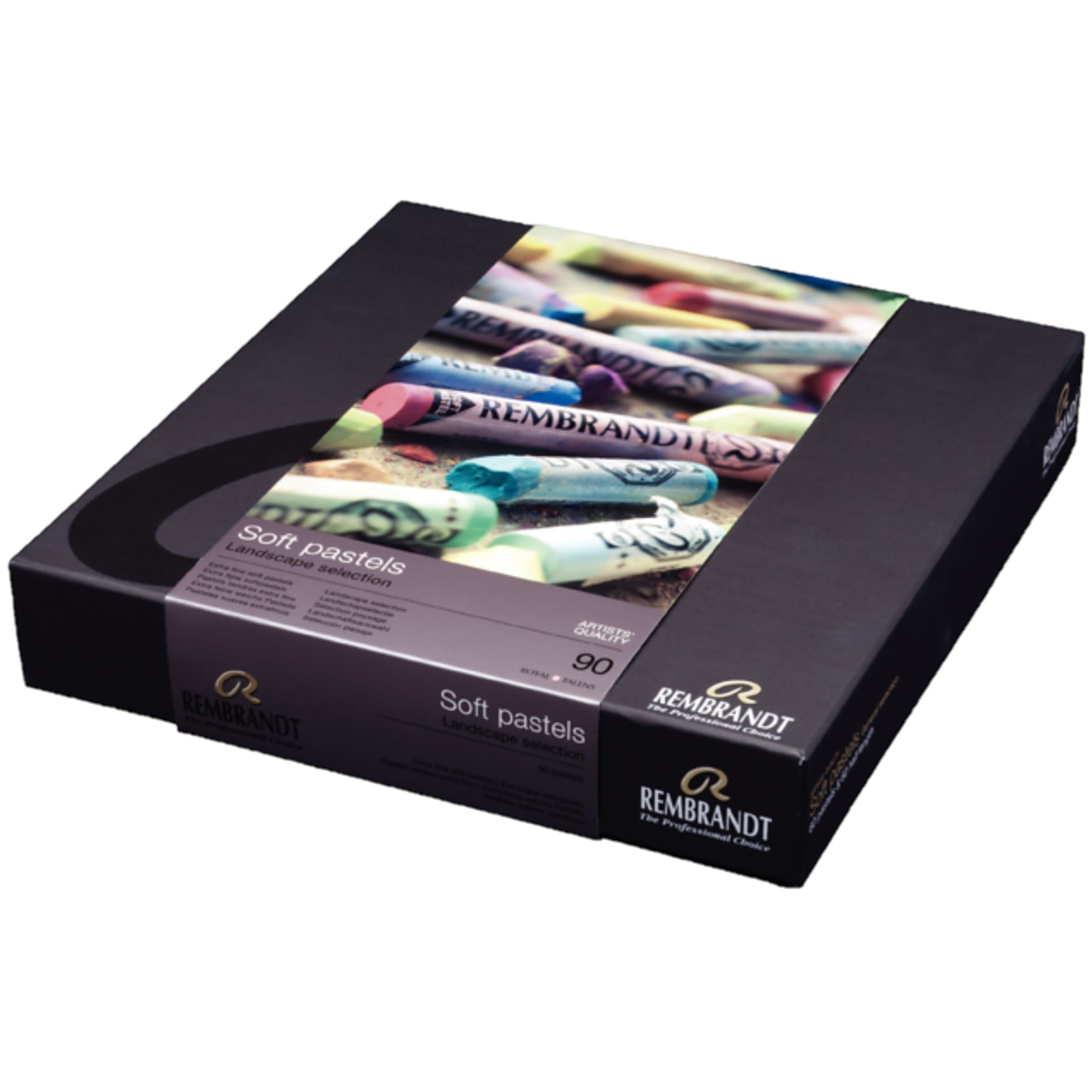 Rembrandt - Set profesional paisaje pasteles enteros con 90 colores - 300c90l