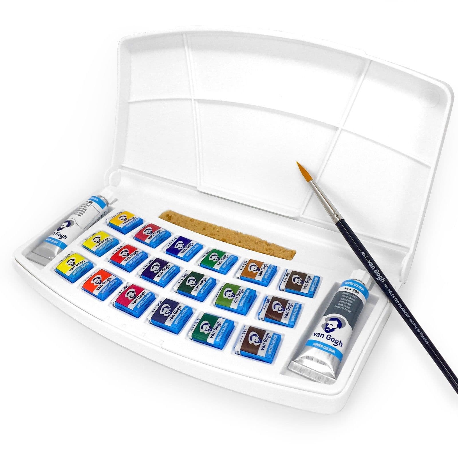 VAN GOGH SET CON 18 PASTILLAS DE COLORES DE ACUARELA NATIONAL GALLERY