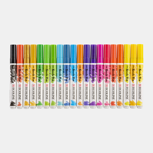 ECOLINE Brushpen set con 20 rotuladores