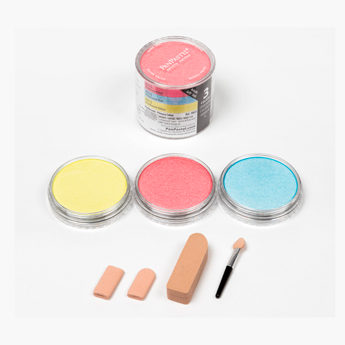 PANPASTEL - SET CON 3 PIEZAS DE PANPASTEL SELECCIÓN APERLADOS+ACCESORIOS #30033