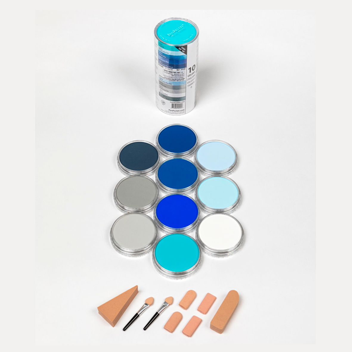 PANPASTEL - SET CON 10 PIEZAS DE PANPASTEL SELECCIÓN SEASCAPE+ACCESORIOS #30103