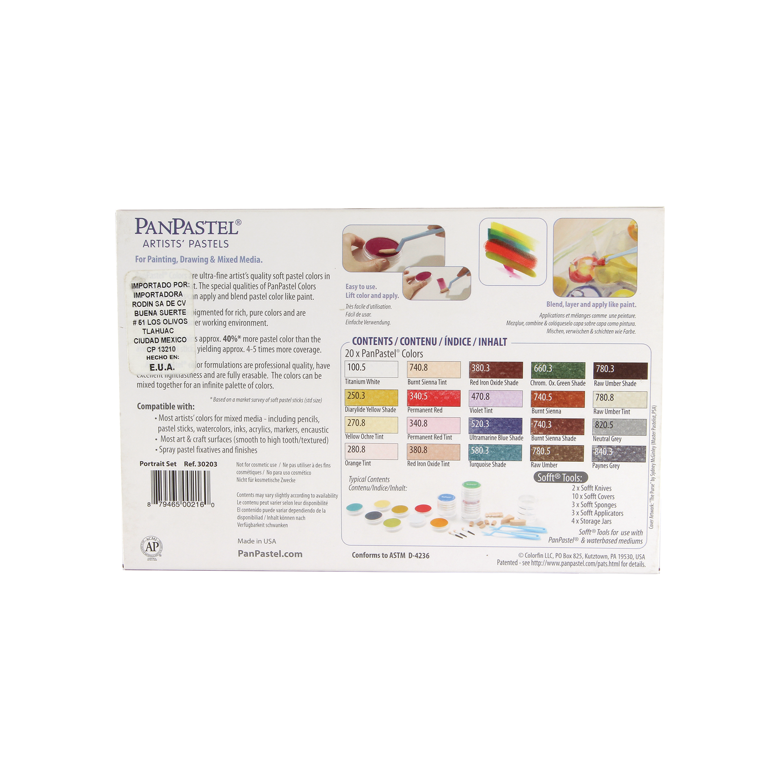 PANPASTEL - Set retrato con 20 colores #30203