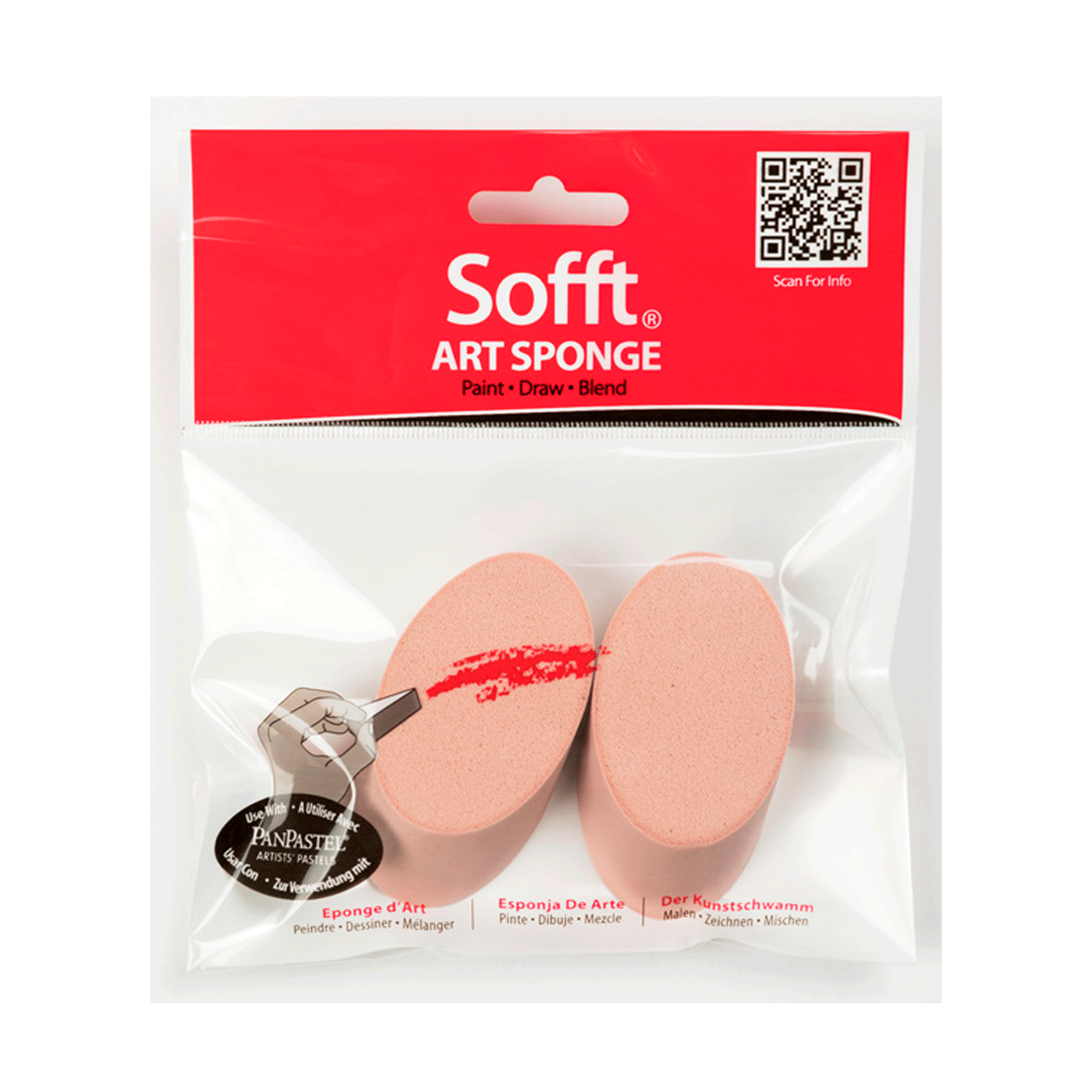 PANPASTEL - Bolsa con 2 esponja angular  no. 61030