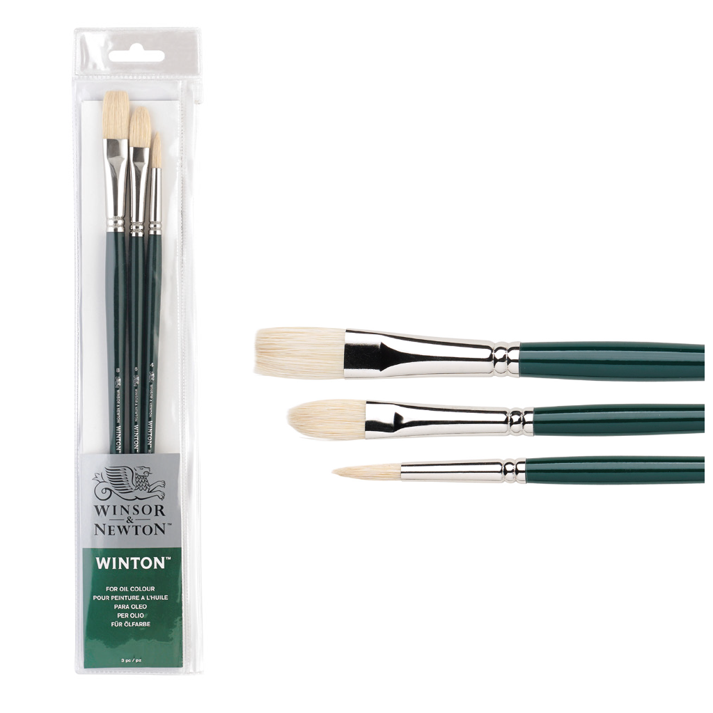 WINTON - Juego de 3 pinceles con estuche s