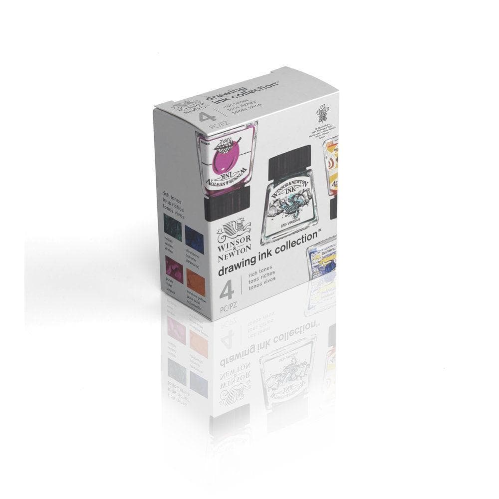 W&N - Set con 4 tintas de colores básicos - colección de regalo