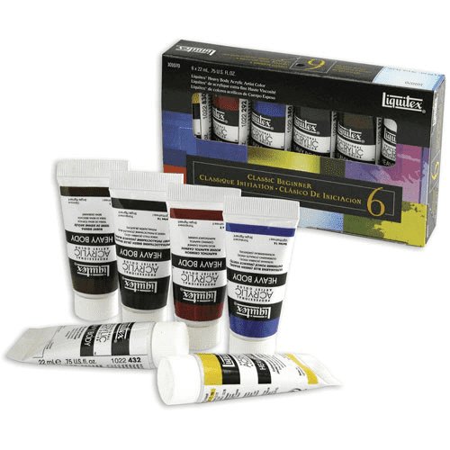 HEAVY BODY - Set clásico iniciación 6 colores 22 ml