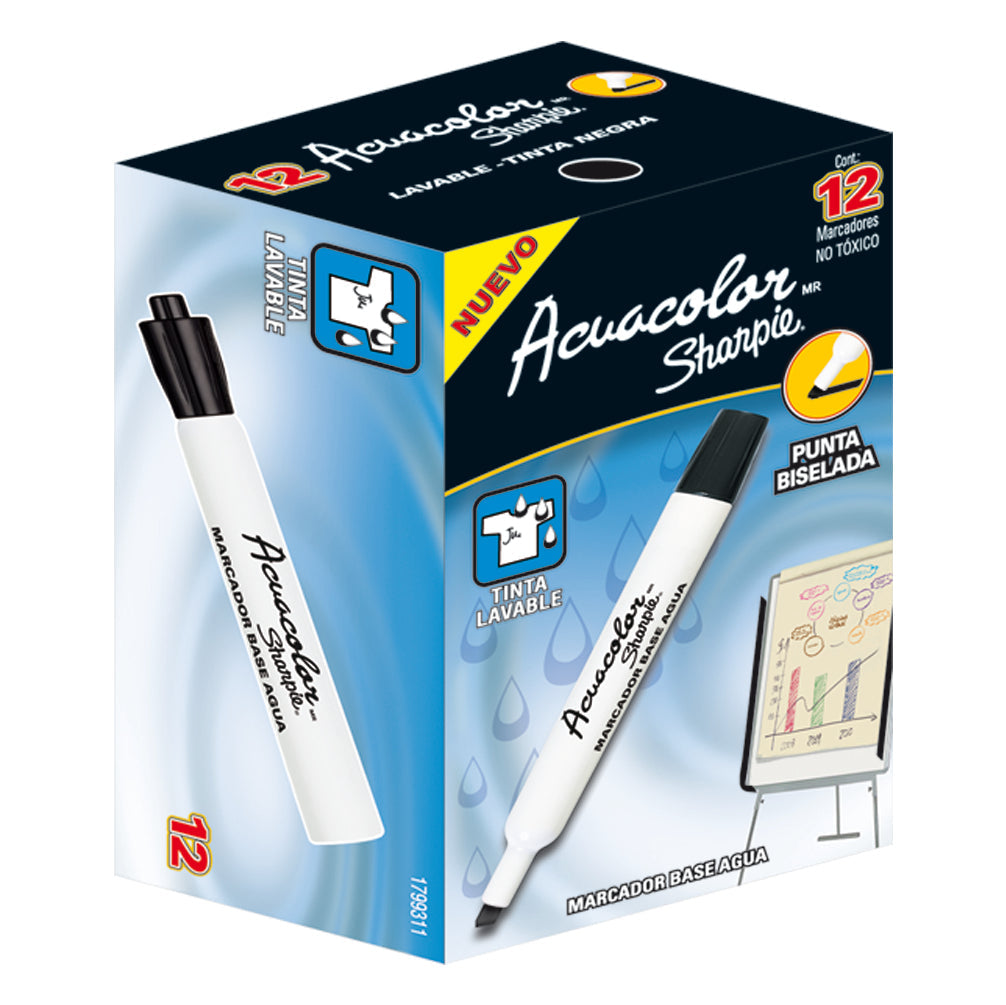Marcador acuacolor 12 piezas