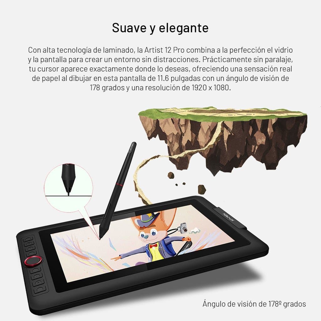 XP PEN - Artist 12 Pro Tableta grafica con pantalla de 11.6 pulgadas