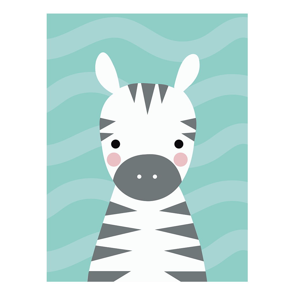 PINTA POR NÚMERO 30 x 40 BABY CEBRA