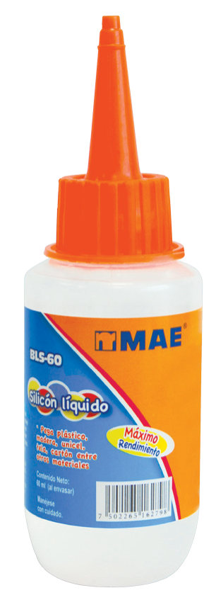 6pzs Silicon Liquido Transparente Mae 60ml Pegamento 45%