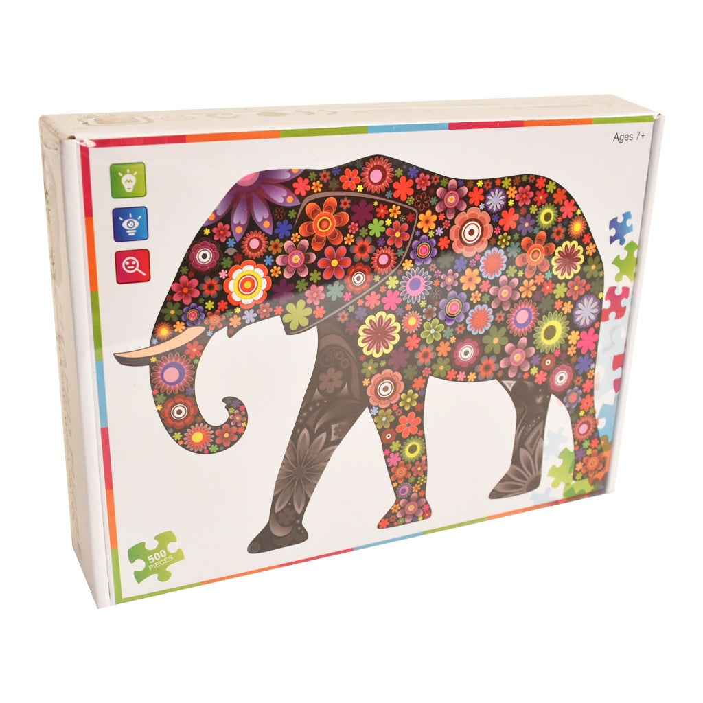 ROMPECABEZAS ELEFANTE DE COLORES 500 PZ