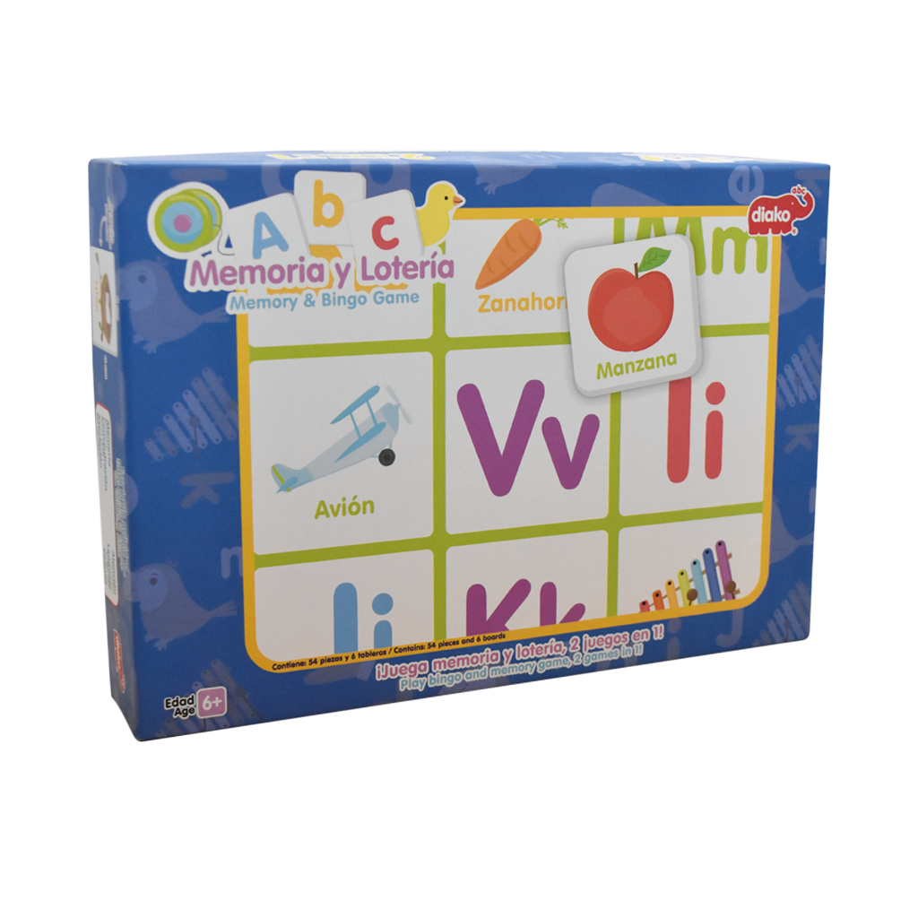 JUEGO DE MEMORIA Y LOTERIA ABC