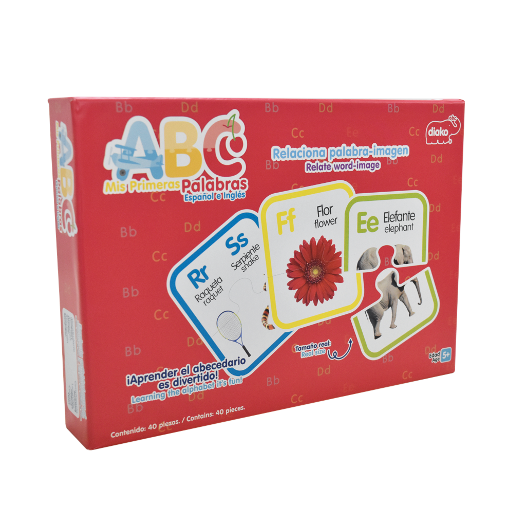 Abc Juego Didáctico Diako Relaciona Palabras Español Ingles
