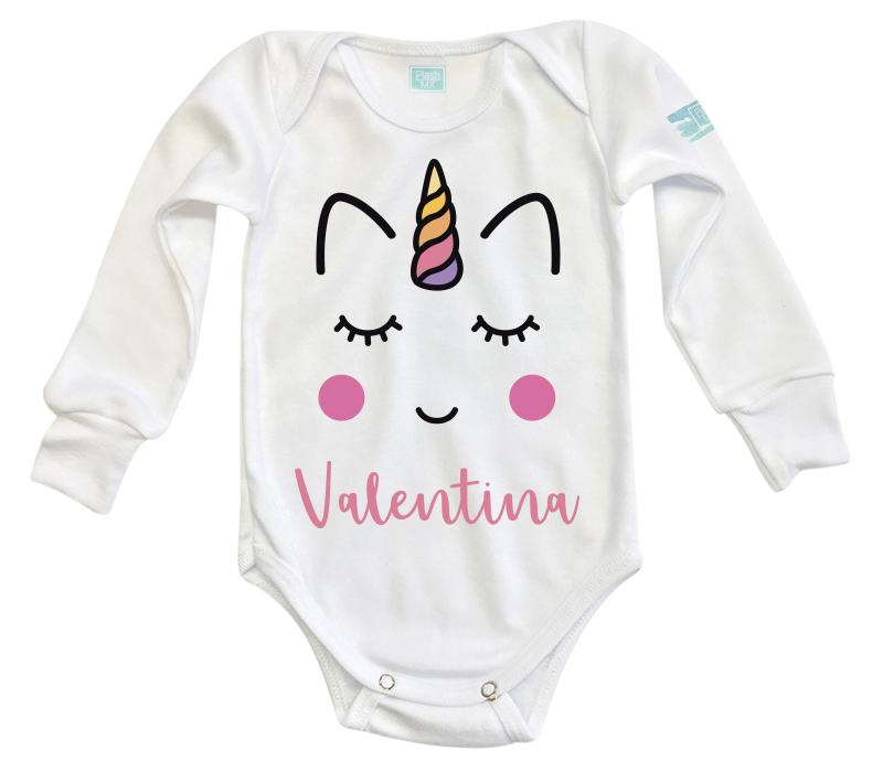 Body Bebé Cara Unicornio Niña - MarchanteMX