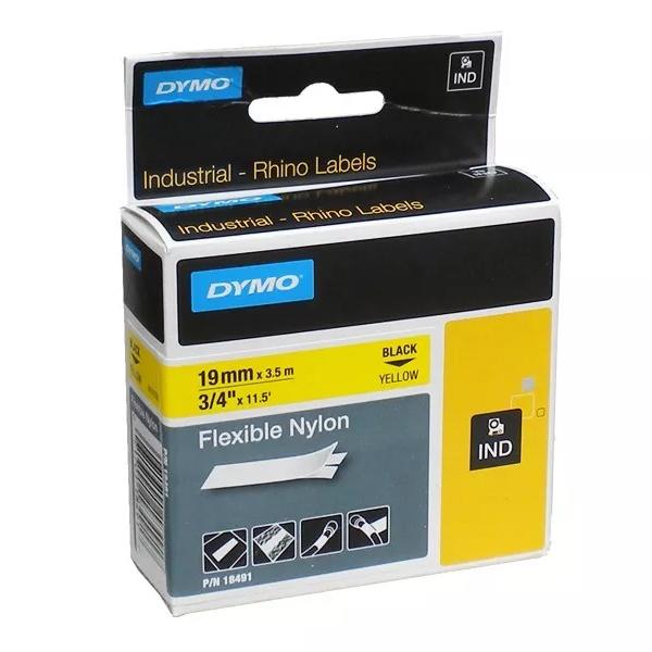 Cinta Nylon Flexible Amarillo 19mm Dymo - MarchanteMX