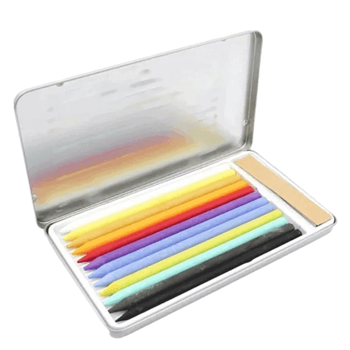 Lápices De Colores Sin Madera En Tonos Pastel - MarchanteMX