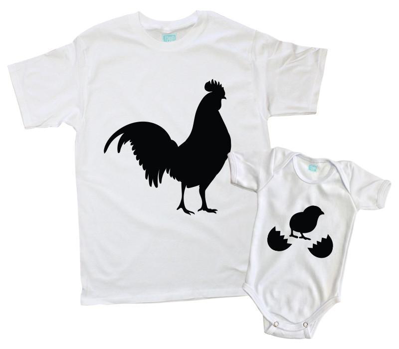 Kit Gallo y Pollito (Blanco o Negro) - MarchanteMX