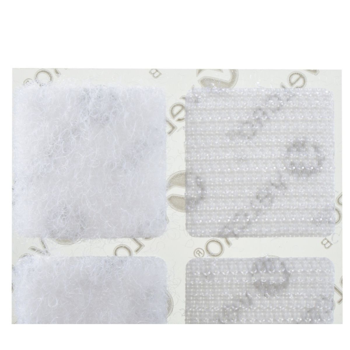 12 Pack Cuadros Adheribles VELCRO® Sujetador organizador Blanco - MarchanteMX