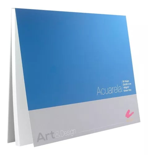 Block Para Acuarela Rodin 23 X 30.5 Cms 300 Gramos 30 Hojas