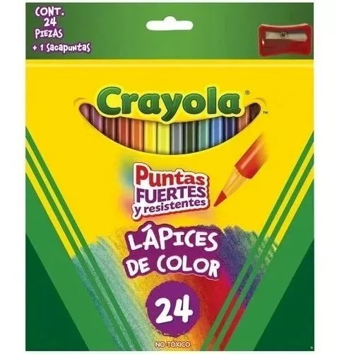 Lápices De Colores Crayola Premium Caja Con 24 Colores - MarchanteMX