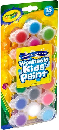 Pinturas Pinturitas Escolares Lavables Crayola 18 Colores - MarchanteMX