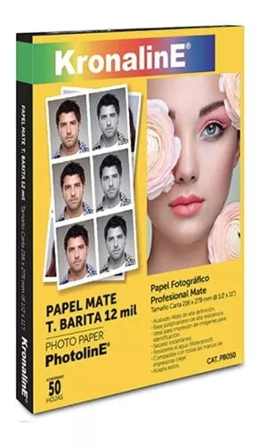 Papel Fotográfico Barita Mate Kronaline Carta Pb050 50 Hojas