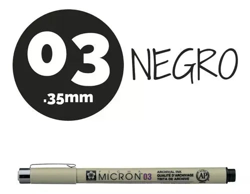 Estilógrafo Pigma Micron Sakura Tamaños Y Colores A Elegir Color Make
