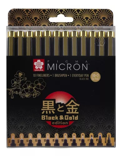 Kit Estilógrafo Sakura Pigma Micron Edición Limitada 12 Pzs