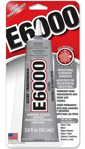 Pegamento Adhesivo E6000 Transparente Para Manualidades 2 Oz