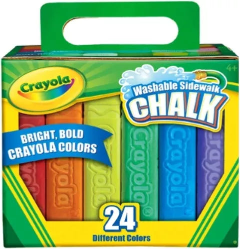 Gises Crayola Jumbo Cuadrados Estuche Con 24 Colores - MarchanteMX