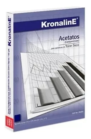 Acetato Copiadora Toner Seco Kronaline Carta Pa650 100 Hojas