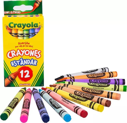 Crayones Crayola Estándar Estuche Con 12 Colores Diferentes - MarchanteMX