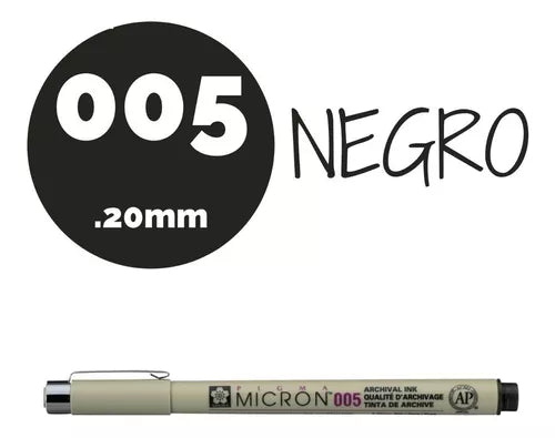 Estilógrafo Pigma Micron Sakura Tamaños Y Colores A Elegir