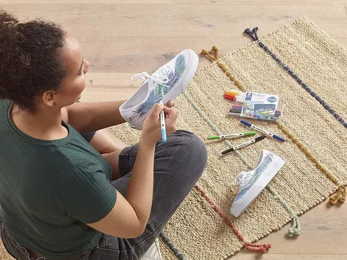 Marcador Plumón Textil Para Tela Doble Punta Staedtler 12 Pz