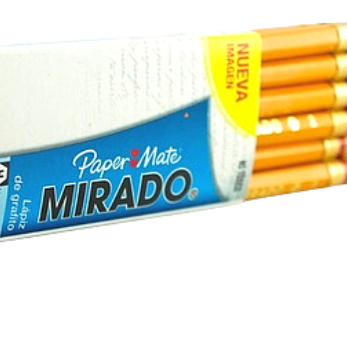 Lápiz de grafito #2 Mirado hexagonal 8 piezas - MarchanteMX