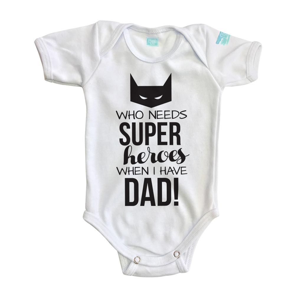 Pañalero Super Heroes Inglés Día del Padre - MarchanteMX