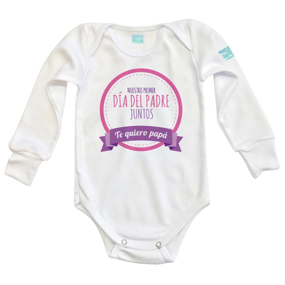 Pañalero Nuestro Primer Día del Padre Círculo Diseño Rosa - MarchanteMX