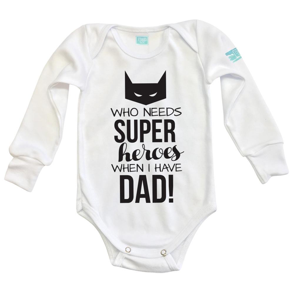 Pañalero Super Heroes Inglés Día del Padre - MarchanteMX