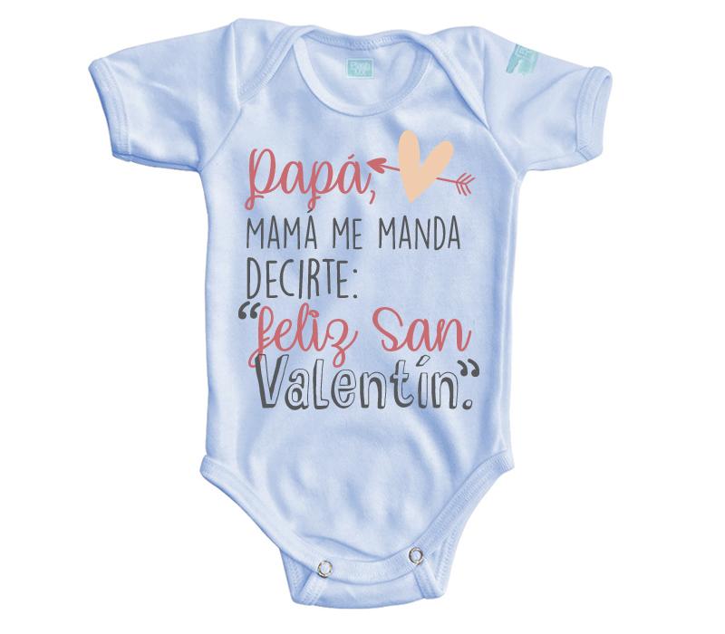 Body Bebé Mamá Me Manda, Feliz San Valentín - MarchanteMX