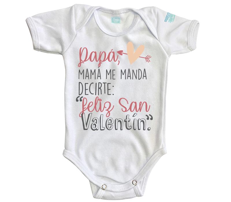 Body Bebé Mamá Me Manda, Feliz San Valentín - MarchanteMX