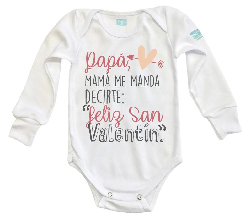 Body Bebé Mamá Me Manda, Feliz San Valentín - MarchanteMX