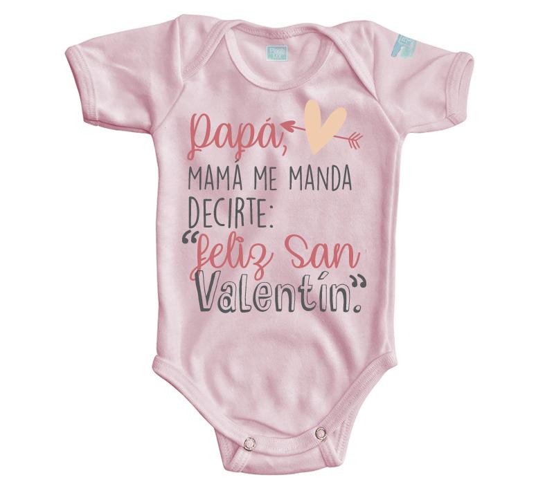 Body Bebé Mamá Me Manda, Feliz San Valentín - MarchanteMX
