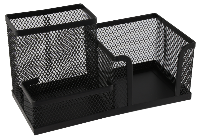 Organizador de escritorio 3 divisiones malla MAE 1 pieza