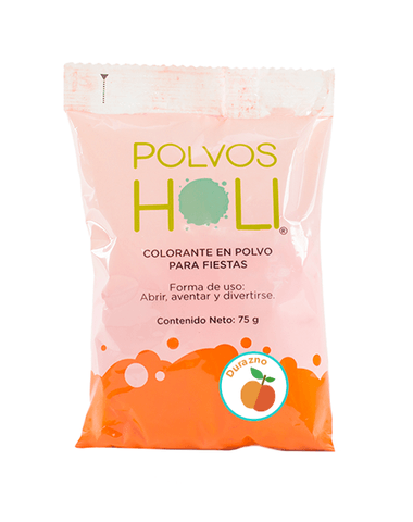 Polvos Holi Frutales Naranja - Durazno Bolsa 75gr - MarchanteMX
