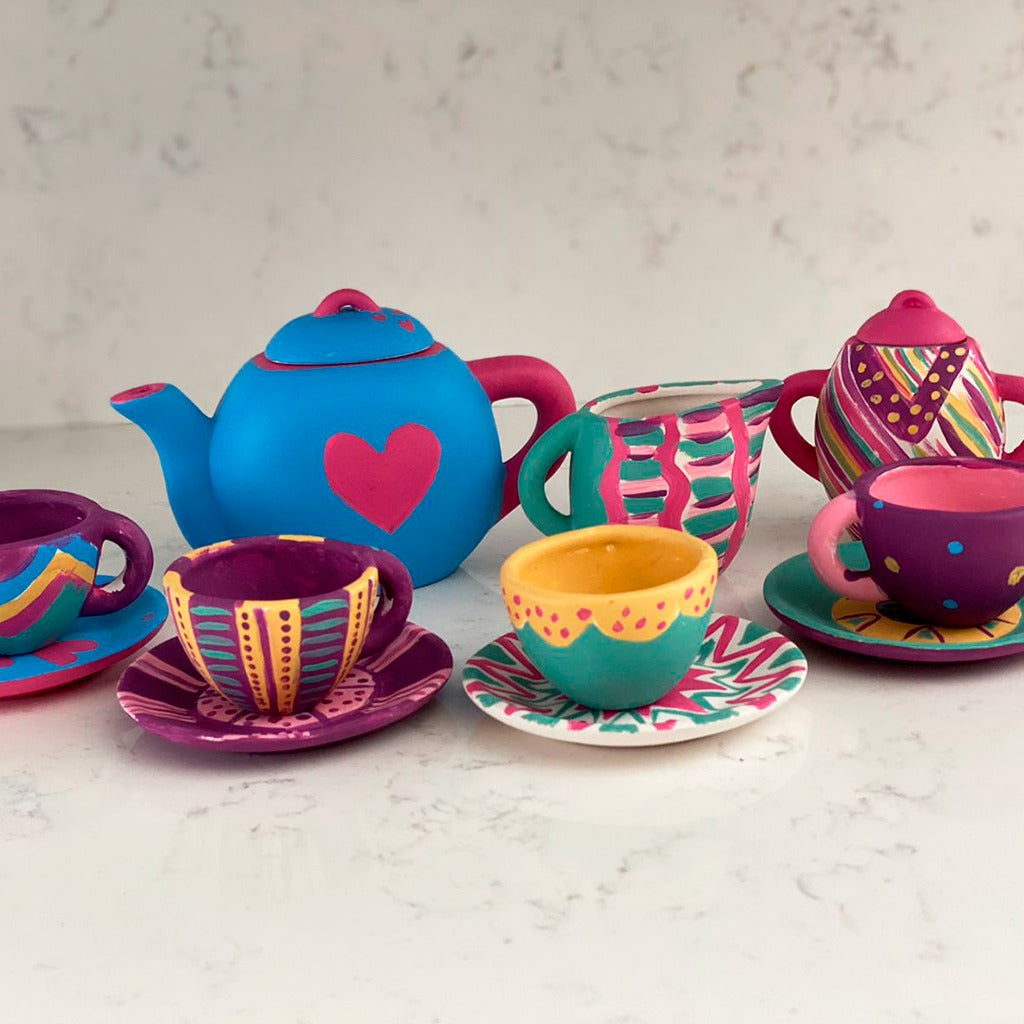 PINTA Y DECORA JUEGO DE TÉ