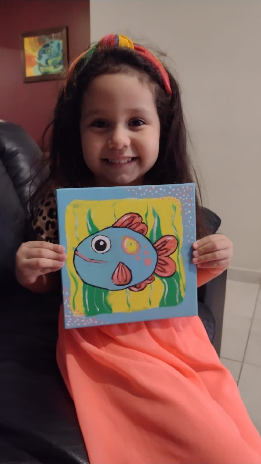 PINTA POR NÚMERO KIDS 21X21 PEZ 1