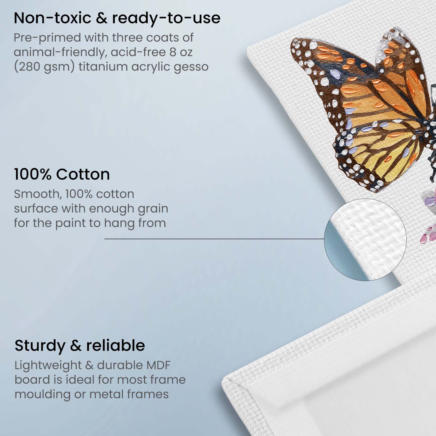 Set de 14 Lienzo Carton C Tela Canvas Pintura 27.9x35.6 Arteza