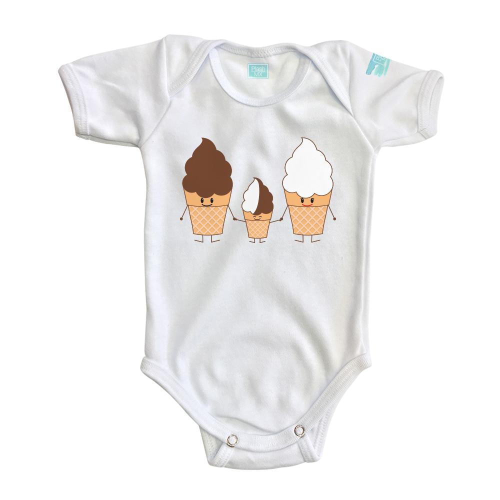 Body Bebé Familia Helados - MarchanteMX